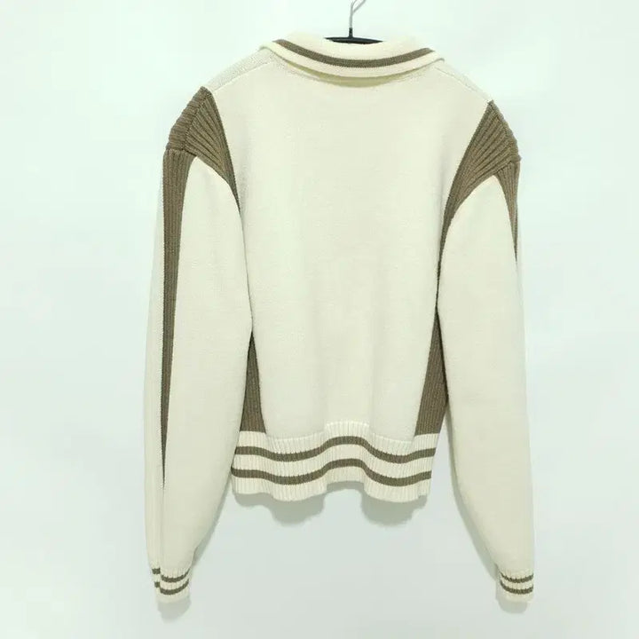 [BUNJANG] Bittercells Maron Soft Knit Zip-Up Cream / 비터셀즈 마론 소프트 니트 집업 크림 F_M2032