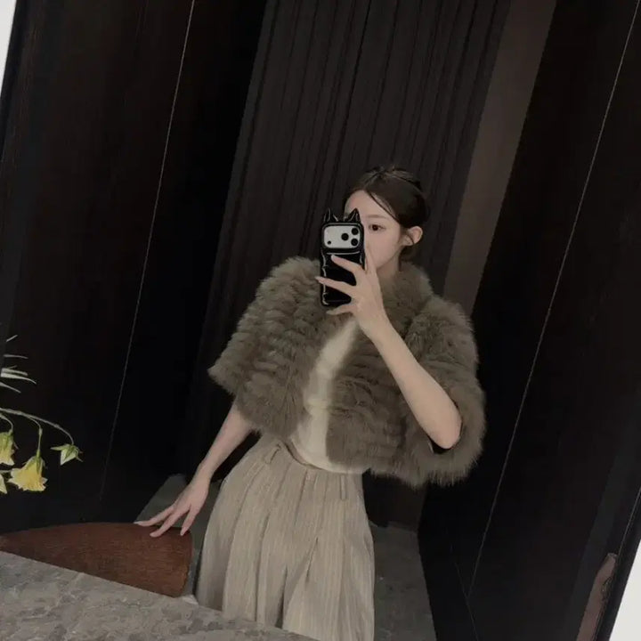 [BUNJANG] Rose de You Saga Fox Fur Jacket / 로제드유 사가폭스 퍼자켓 새상품