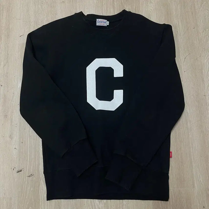 [BUNJANG] Covernat C Big Logo Numbering Fleece Sweatshirt [Black] M / 커버낫 C 빅로고 넘버링 기모 맨투맨 티셔츠 [블랙] M/95