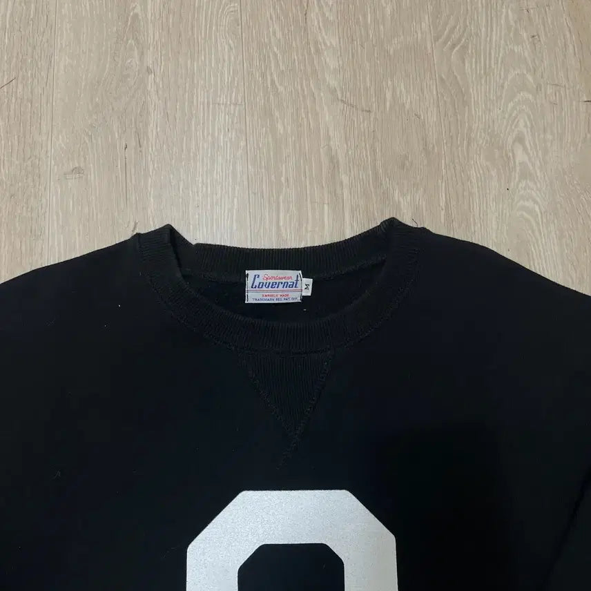 [BUNJANG] Covernat C Big Logo Numbering Fleece Sweatshirt [Black] M / 커버낫 C 빅로고 넘버링 기모 맨투맨 티셔츠 [블랙] M/95