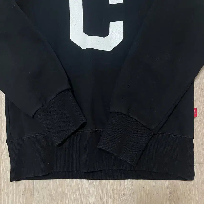 [BUNJANG] Covernat C Big Logo Numbering Fleece Sweatshirt [Black] M / 커버낫 C 빅로고 넘버링 기모 맨투맨 티셔츠 [블랙] M/95