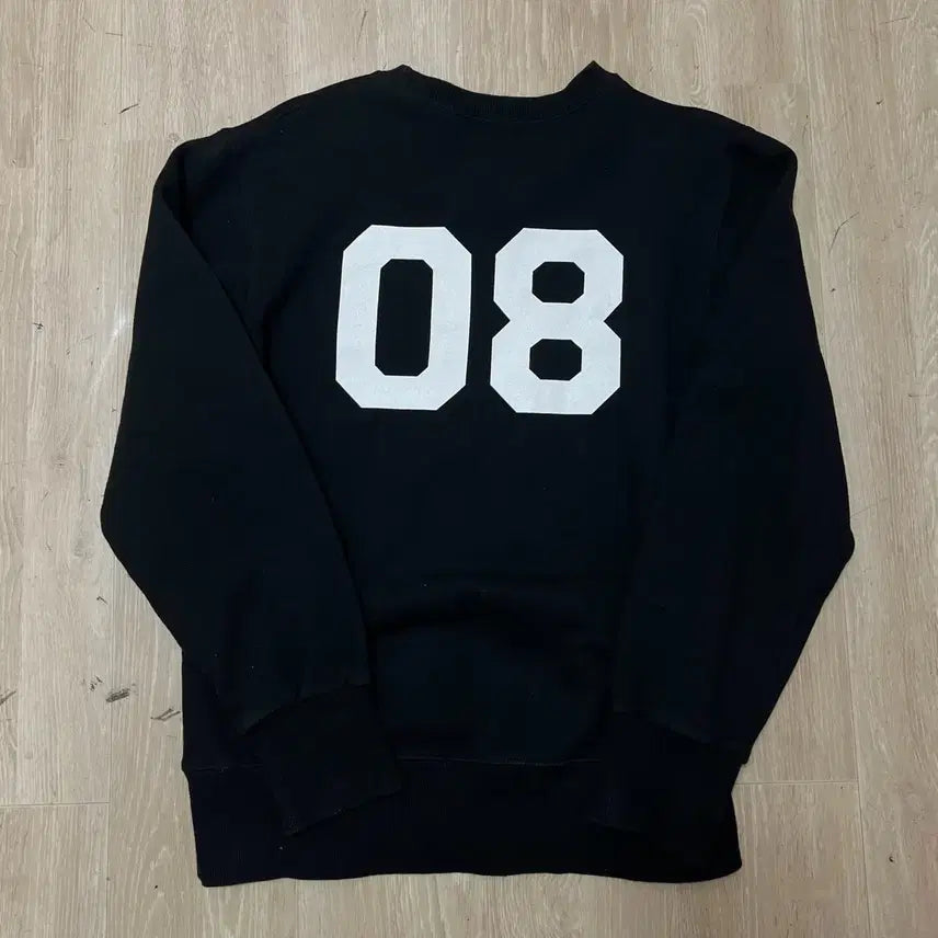 [BUNJANG] Covernat C Big Logo Numbering Fleece Sweatshirt [Black] M / 커버낫 C 빅로고 넘버링 기모 맨투맨 티셔츠 [블랙] M/95