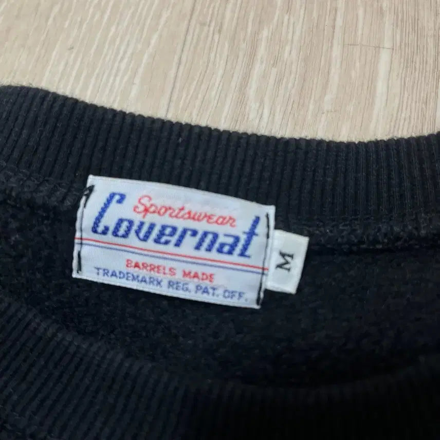 [BUNJANG] Covernat C Big Logo Numbering Fleece Sweatshirt [Black] M / 커버낫 C 빅로고 넘버링 기모 맨투맨 티셔츠 [블랙] M/95