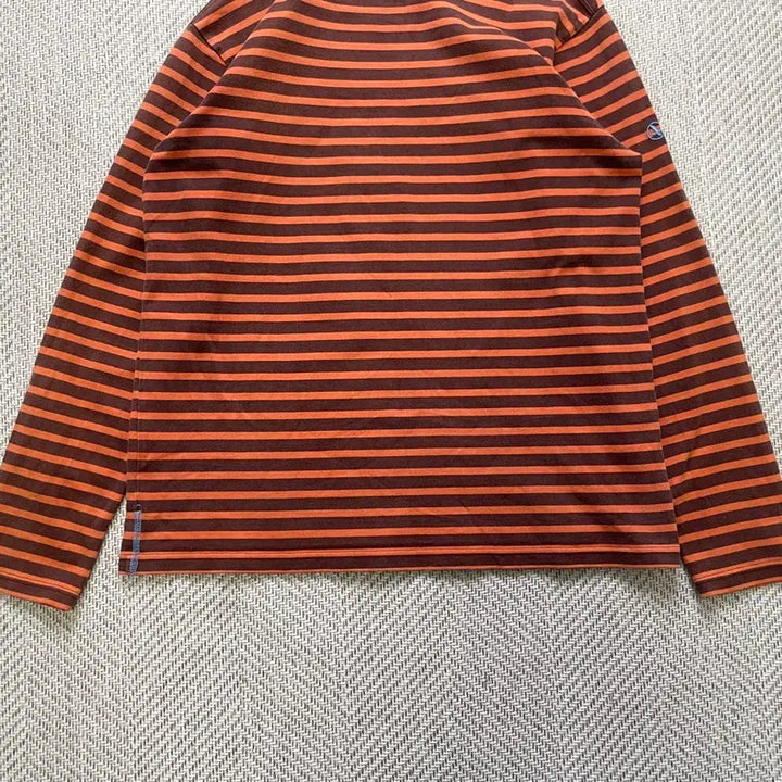[BUNJANG] Aigle Striped Border Long Sleeve T-shirt / 빈티지 aigle 스트라이프 보더 긴팔티셔츠