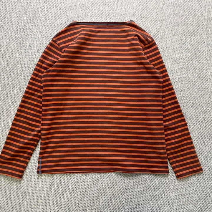 [BUNJANG] Aigle Striped Border Long Sleeve T-shirt / 빈티지 aigle 스트라이프 보더 긴팔티셔츠