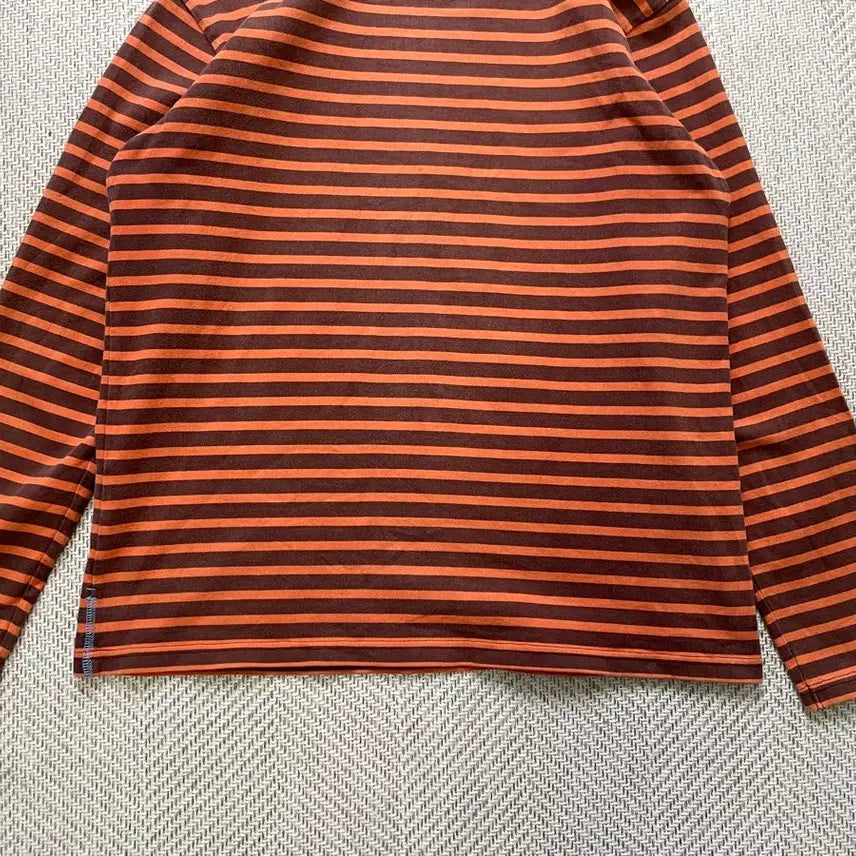 [BUNJANG] Aigle Striped Border Long Sleeve T-shirt / 빈티지 aigle 스트라이프 보더 긴팔티셔츠