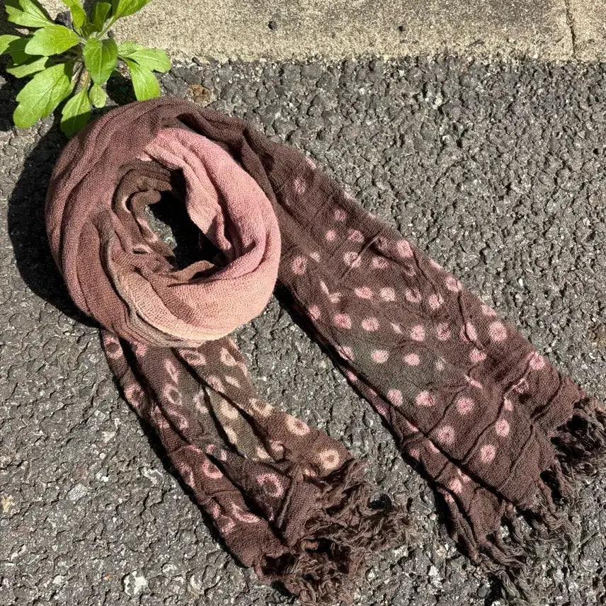 [BUNJANG] Tie-dye Gradient Hippie Grunge Scarf / 타이다이 그라데이션 히피 그런지 머플러 스카프 JPN