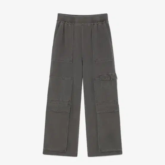 [SOLD OUT] 더콜디스모먼트 피그먼트 멀티 카고 스웻 팬츠 챠콜 s