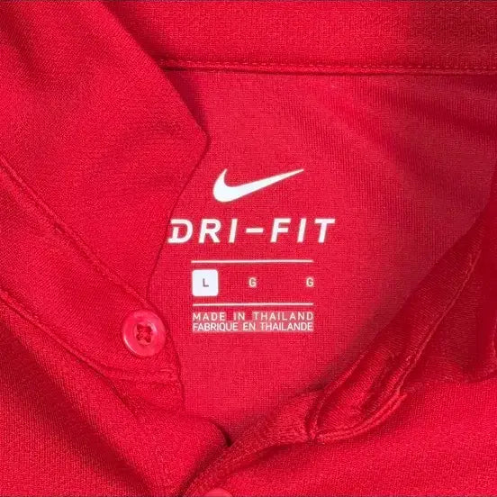 [SOLD OUT] 나이키 L 버건디 반팔 카라 티