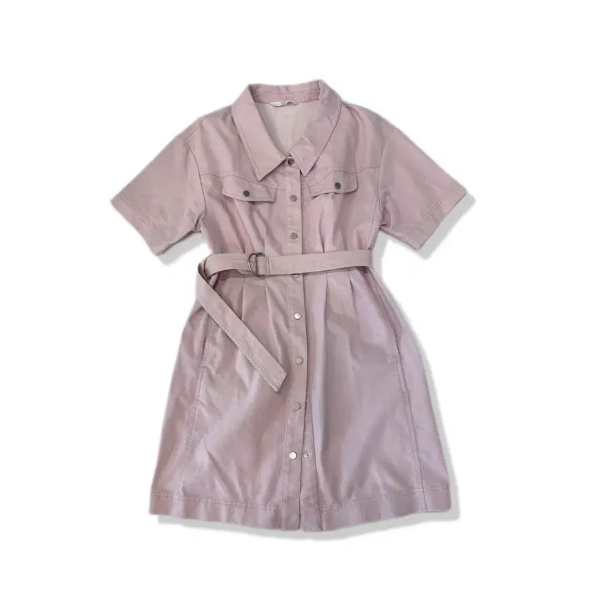[BUNJANG] olive des olive pink denim dress 1 / olive des olive pink denim dress 1