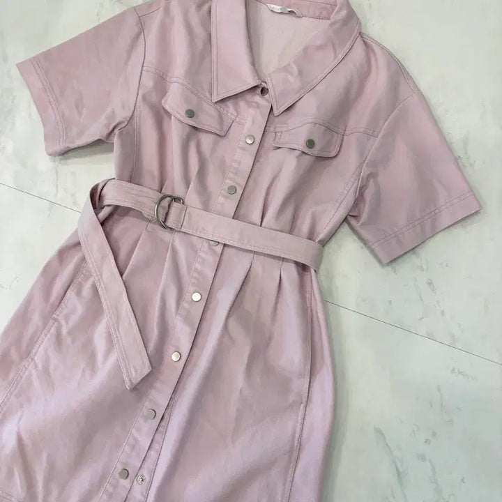 [BUNJANG] olive des olive pink denim dress 1 / olive des olive pink denim dress 1