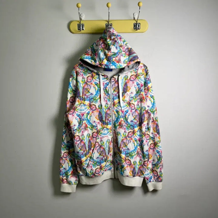 [BUNJANG] Adidas Karnovsky Chameleon Pattern Hooded Zip-Up / 아디다스 카르노브스키 카멜레온 패턴 후드집업