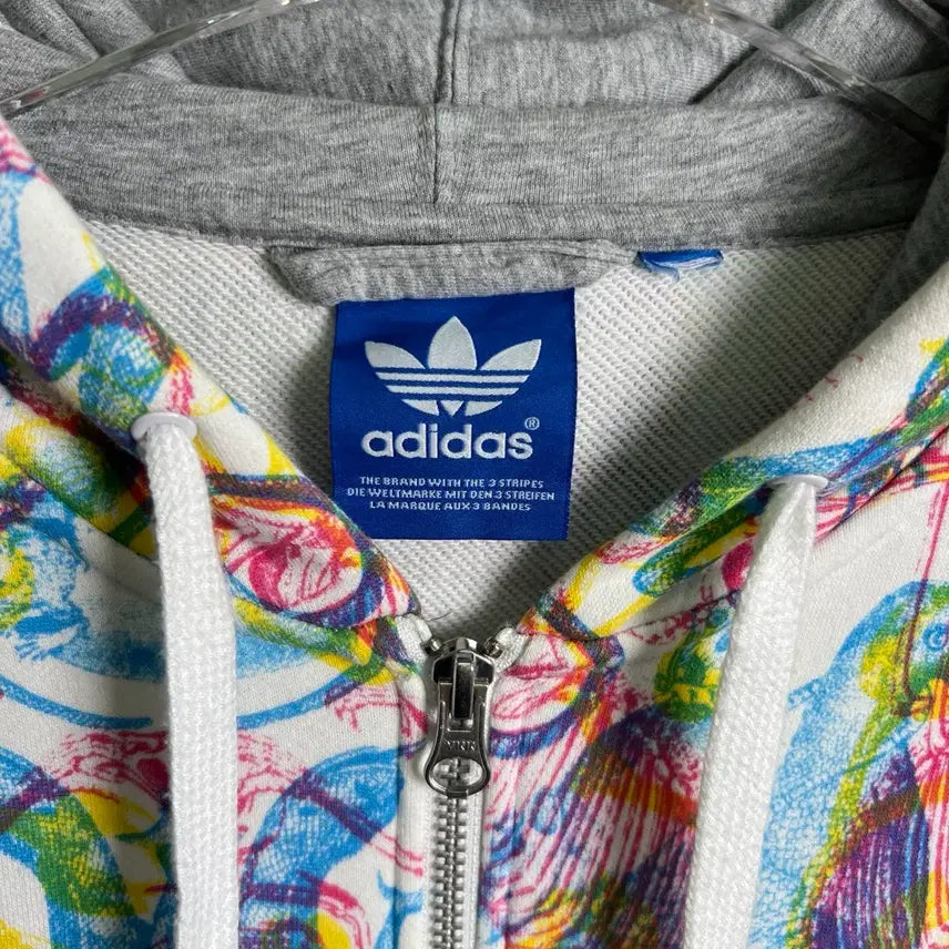 [BUNJANG] Adidas Karnovsky Chameleon Pattern Hooded Zip-Up / 아디다스 카르노브스키 카멜레온 패턴 후드집업