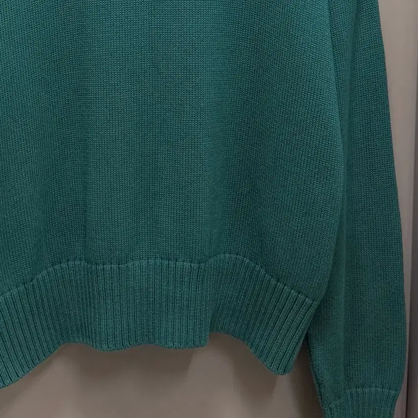 [BUNJANG] Ami Big Heart Intarsia Knit Green XL / 아미 빅하트 인타르시아 니트 그린 XL