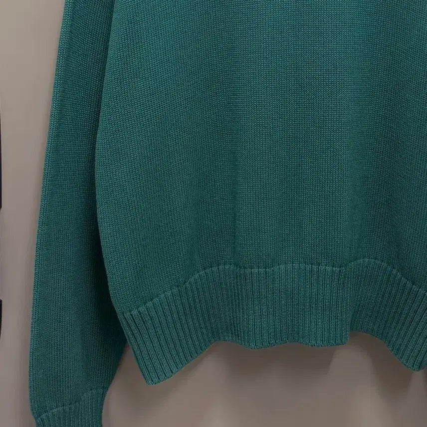 [BUNJANG] Ami Big Heart Intarsia Knit Green XL / 아미 빅하트 인타르시아 니트 그린 XL