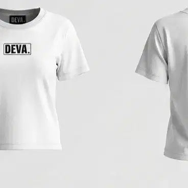 [BUNJANG] DEVA White Short Sleeve T-shirt / DEVA 화이트 반팔 티셔츠