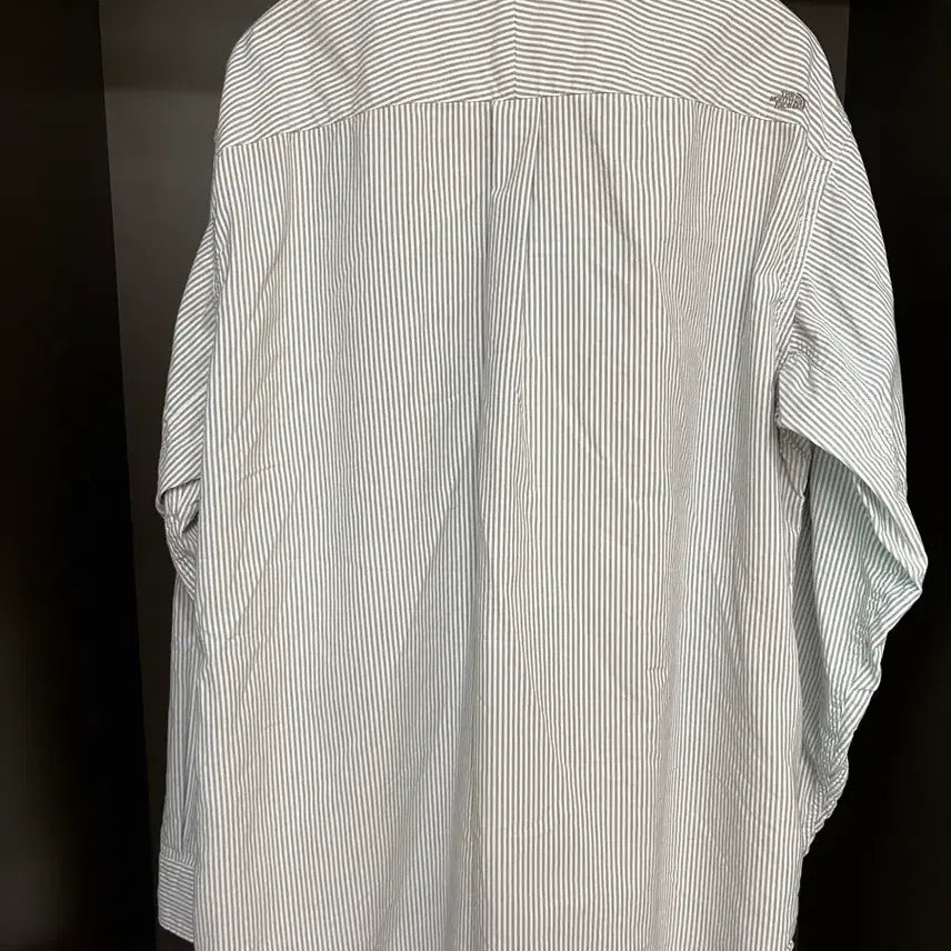 [SOLD OUT] 노스페이스 퍼플 라벨 스트라이프 버튼다운 필드 셔츠 아스팔트 그레이