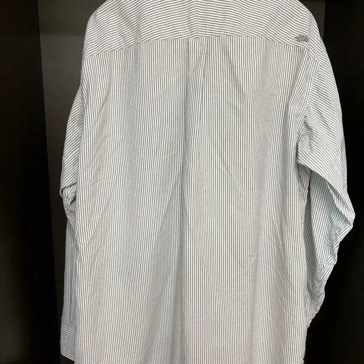 [SOLD OUT] 노스페이스 퍼플 라벨 스트라이프 버튼다운 필드 셔츠 아스팔트 그레이
