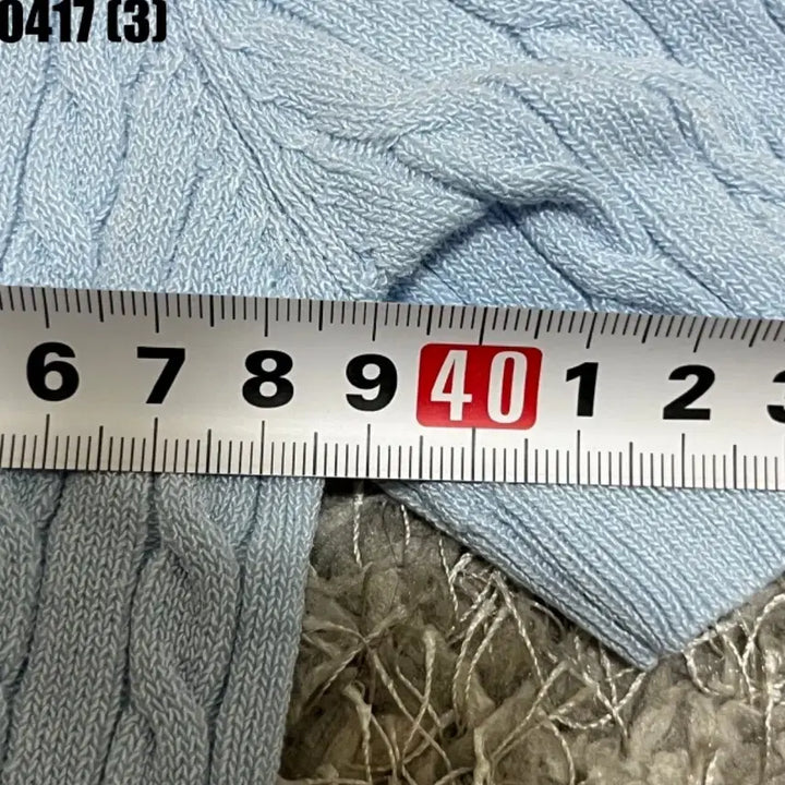 [BUNJANG] General Idea Cable Knit Short Sleeve / 제너럴아이디어 케이블 반팔 니트