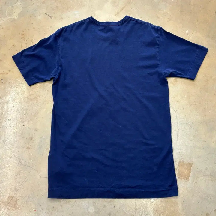 [BUNJANG] Comme des Garcons Heart Patch Navy T-shirt / L 꼼데가르송 하트와펜 네이비 반팔티셔츠