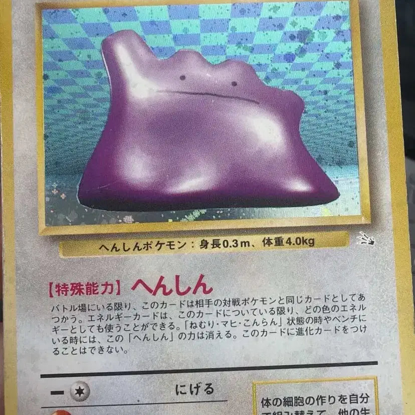 [BUNJANG] Pokemon Japanese Metamorph Card / 포켓몬 카드 일판 메타몽