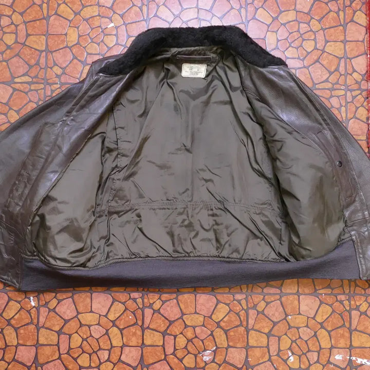 [BUNJANG] US Navy G-1 Flight Jacket (1976) - Imperial Leather &amp; Sportswear Inc. - Vintage / [L] 1976년 미해군 US Navy G-1 플라이트 자켓 오리지널