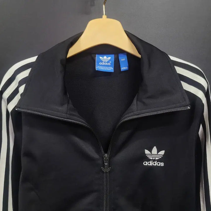 [BUNJANG] Adidas Firebird Black and White Track Top Jersey / 아디다스 불꽃 파이어버드 검흰 백로고 트랙탑 져지