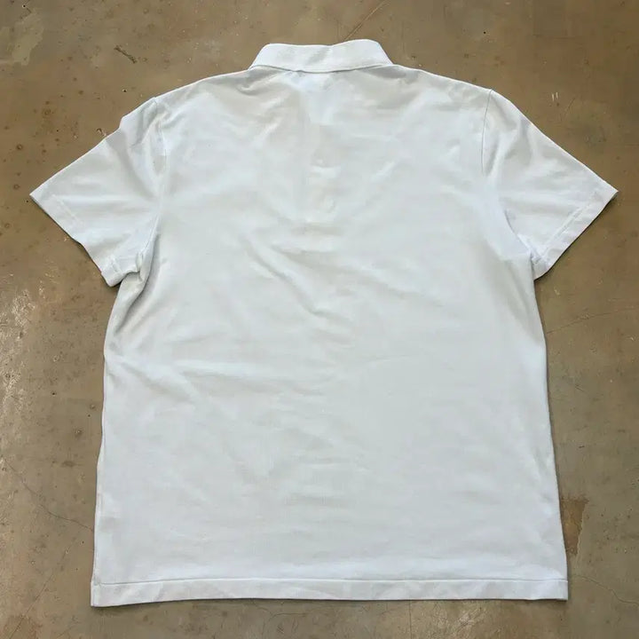 [BUNJANG] Lacoste Regular Fit White Collar Short Sleeve T-shirt / L 라코스테 레귤러핏 화이트 카라반팔티