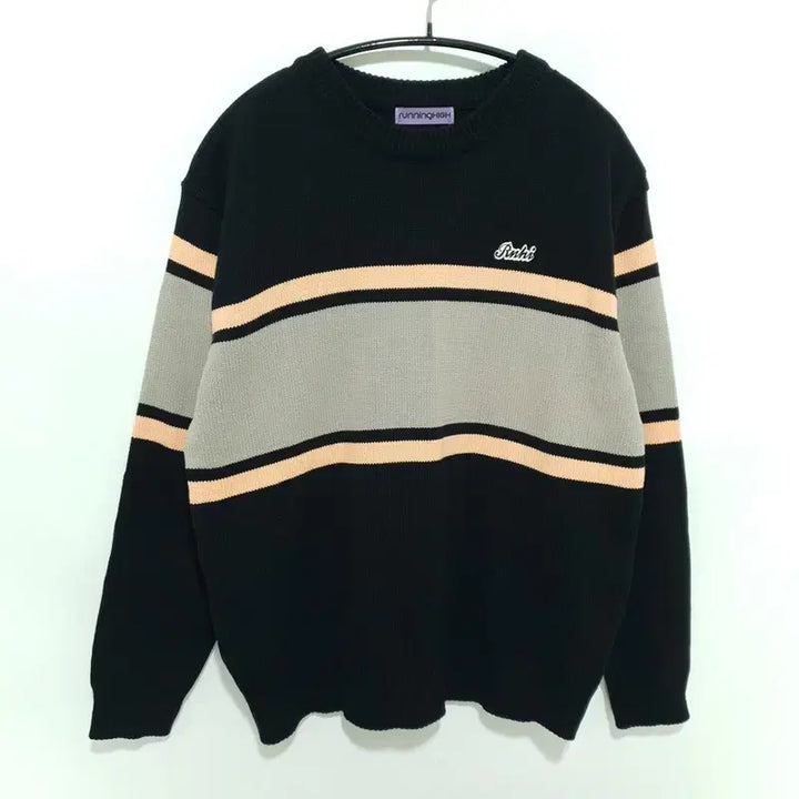 [BUNJANG] Running High Line Point Pullover Knit / 러닝하이 라인 포인트 풀오버 니트 F_M2034