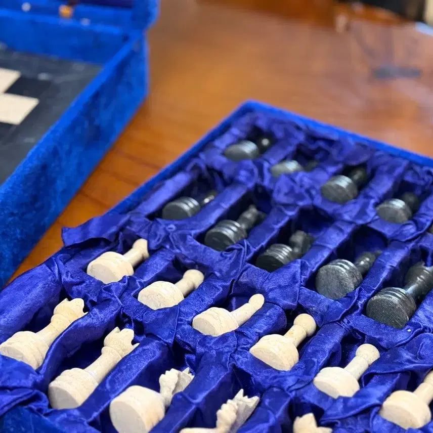 [BUNJANG] Vintage Pakistani Marble Chessboard / 파키스탄 빈티지 대리석 체스판