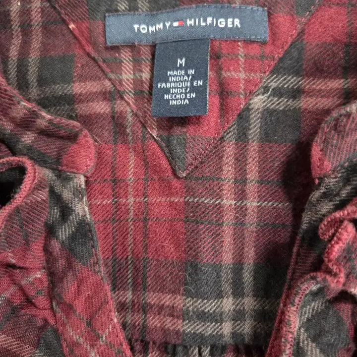[SOLD OUT] 타미힐피거 레드 체크 셔츠 원피스