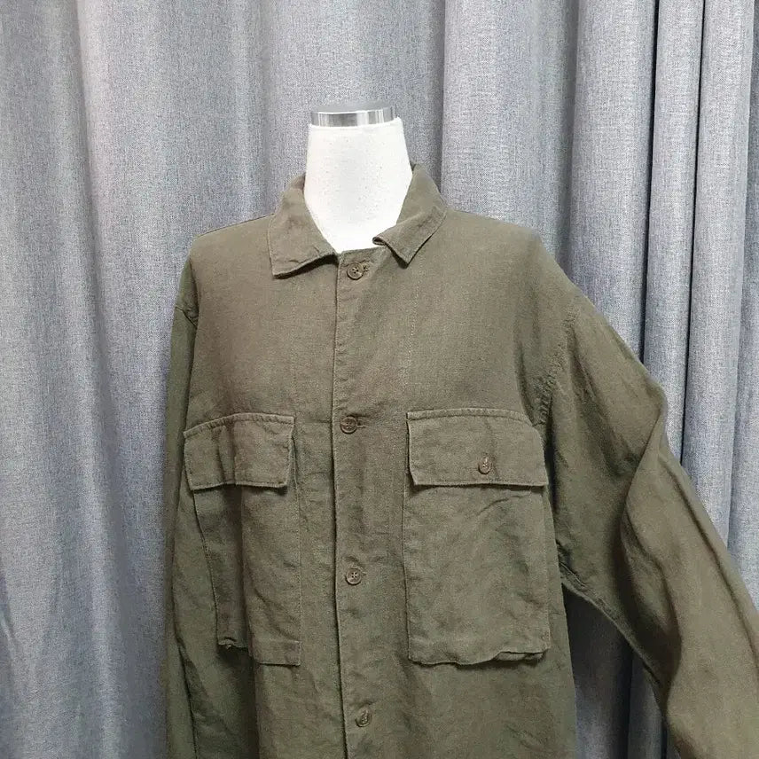 [BUNJANG] Oversized Linen Jacket / 빅포켓 오버 린넨 자켓