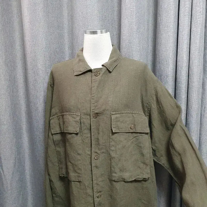 [BUNJANG] Oversized Linen Jacket / 빅포켓 오버 린넨 자켓