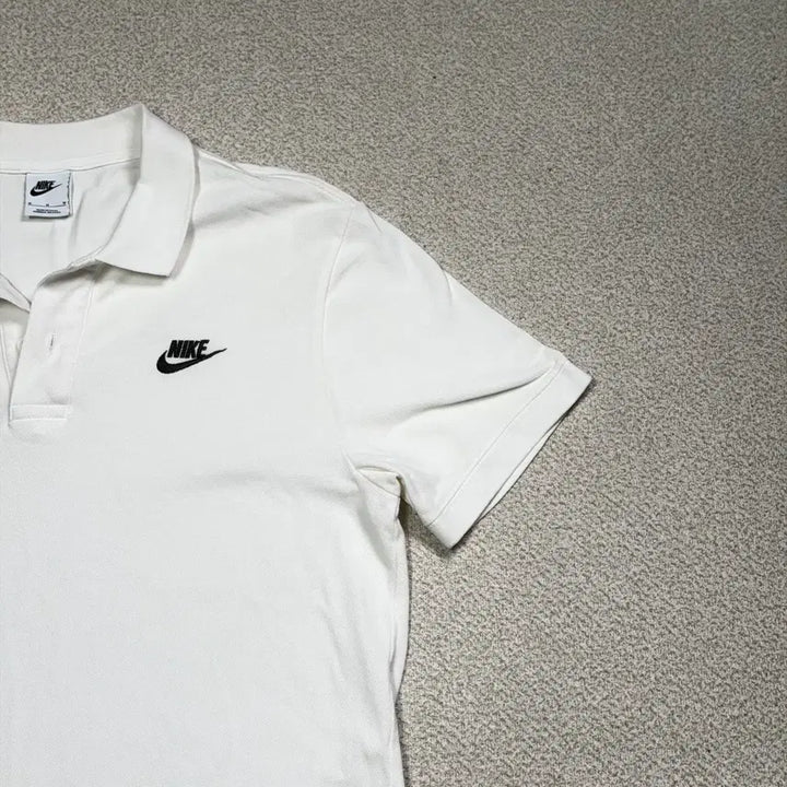 [SOLD OUT] 나이키 m nsw 폴로 화이트 반팔 카라티