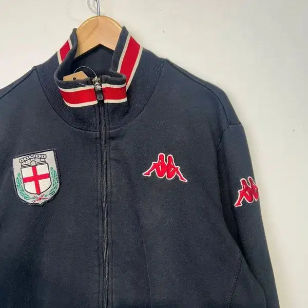 [SOLD OUT] XL 카파 스트릿 빈티지 잉글랜드 올드스쿨 져지 집업 블랙