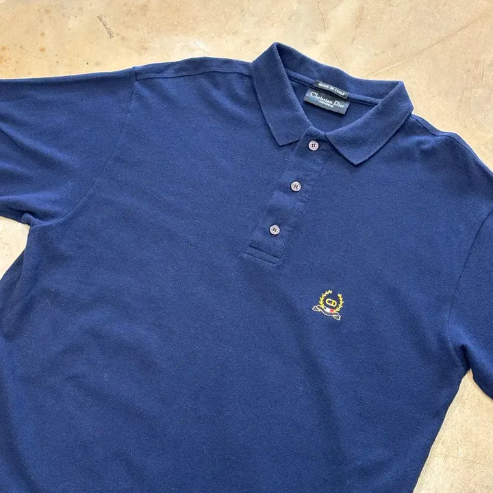 [BUNJANG] Christian Dior Navy Caravan Short Sleeve T-shirt / L 크리스찬 디올 네이비 카라반팔티