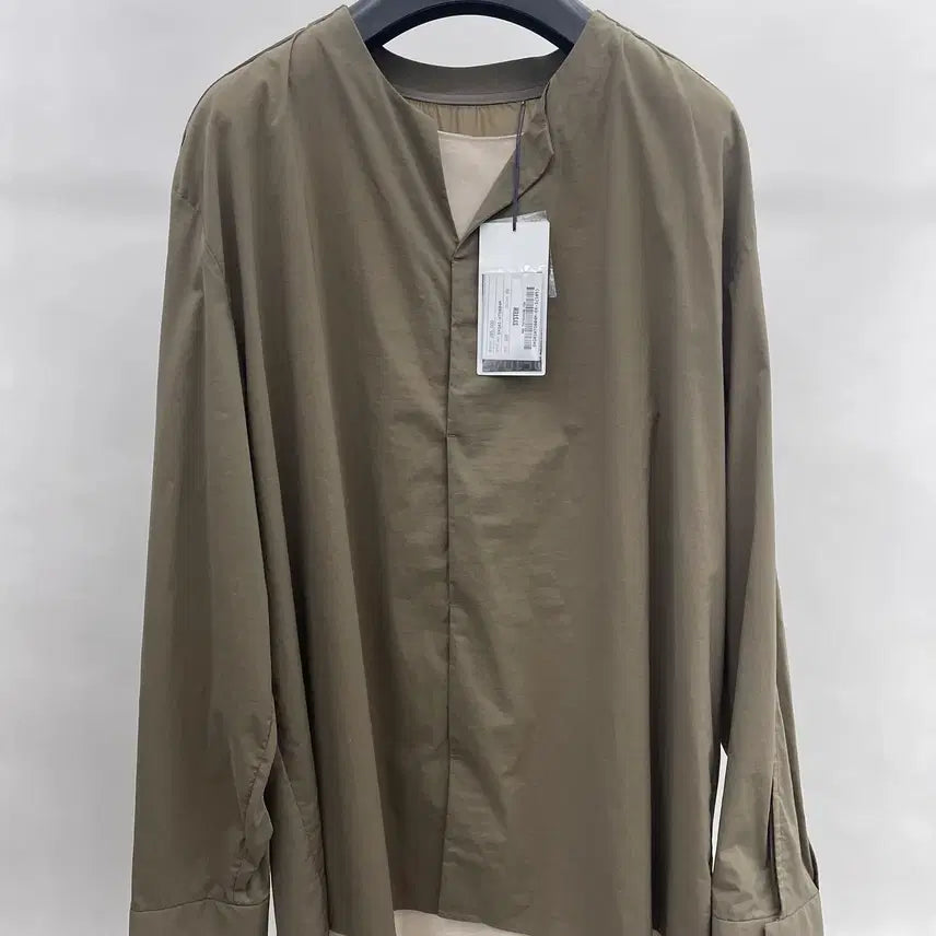 [BUNJANG] System Homme Layered Collar Shirt / 레이어드 넥리스 셔츠