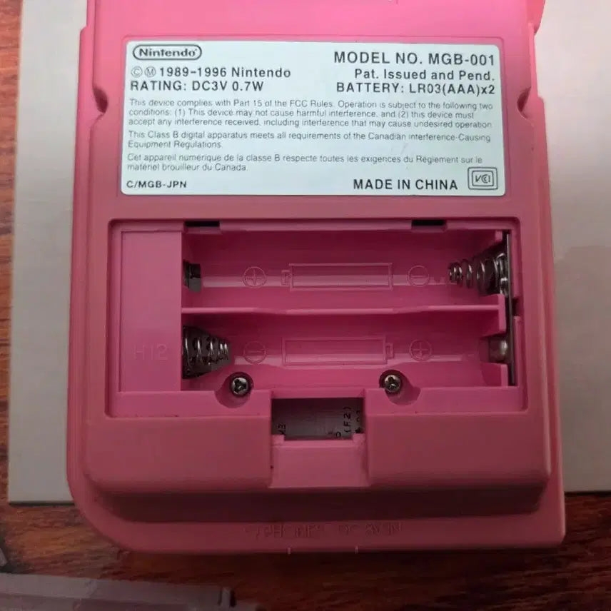 [BUNJANG] Nintendo Game Boy Pocket Pink Bundle with 5 Game Cartridges / 닌텐도 게임보이 포켓 핑크 + 알팩5개