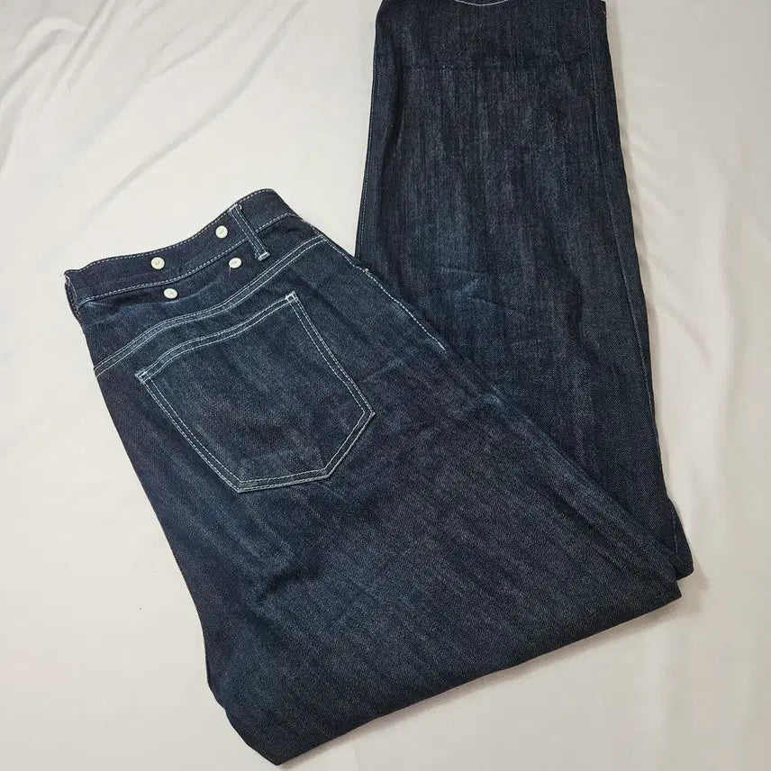 [BUNJANG] WAAR Raw Stitch Denim Pants L / WAAR 와르 스티치 생지 데님팬츠 프리미엄진 L