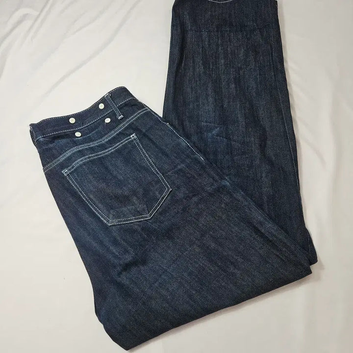 [BUNJANG] WAAR Raw Stitch Denim Pants L / WAAR 와르 스티치 생지 데님팬츠 프리미엄진 L