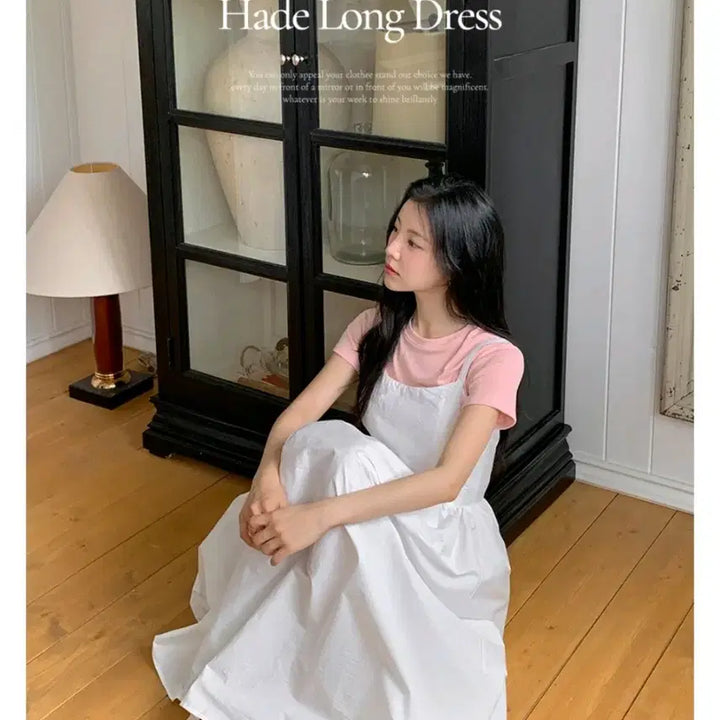 [SOLD OUT] 새상품) 에이블리 화이트 뷔스티에 롱 원피스