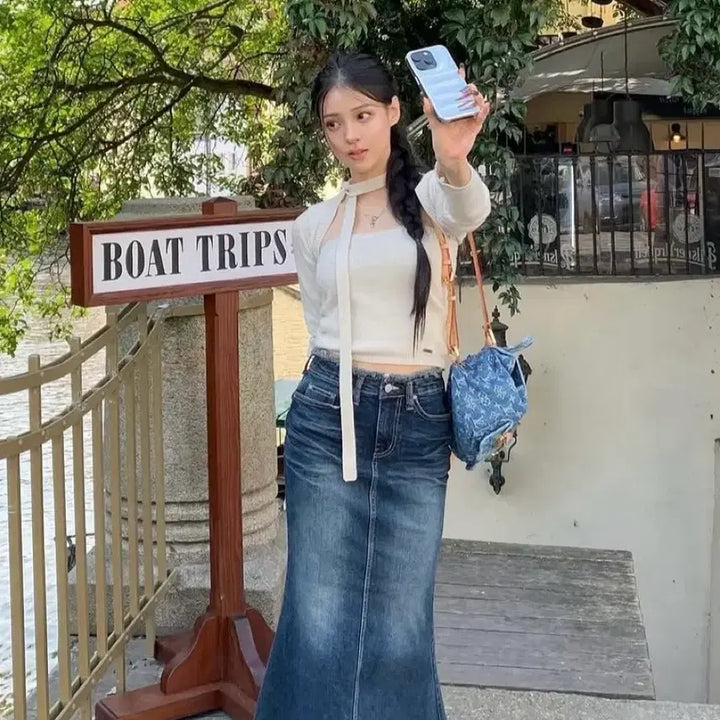 [BUNJANG] Khaki Point Bolero Top Beige / 카키포인트 볼레로탑 베이지