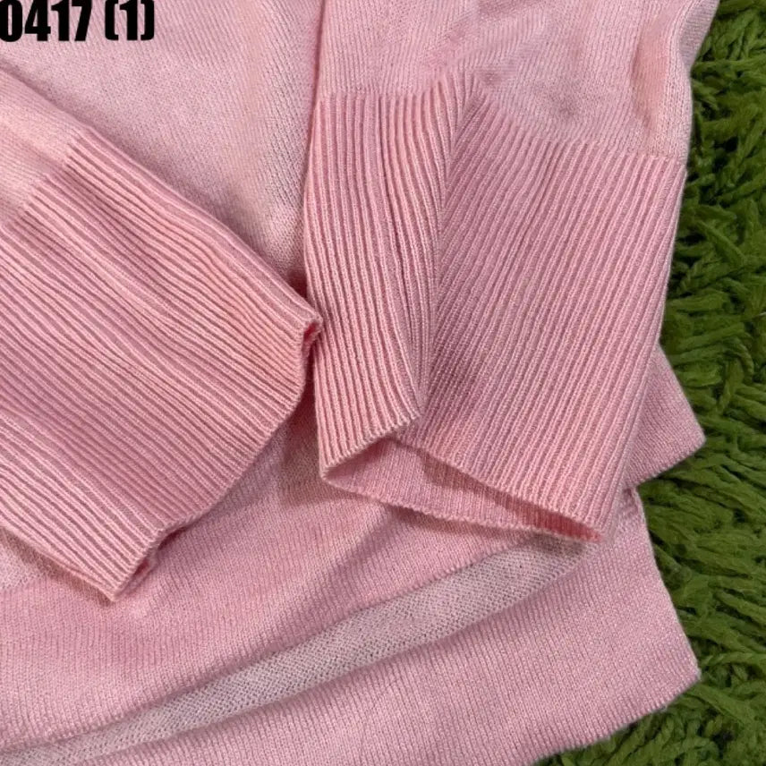 [BUNJANG] Calvin Klein Pink Cardigan / CK 캘빈클라인 핑크 가디건