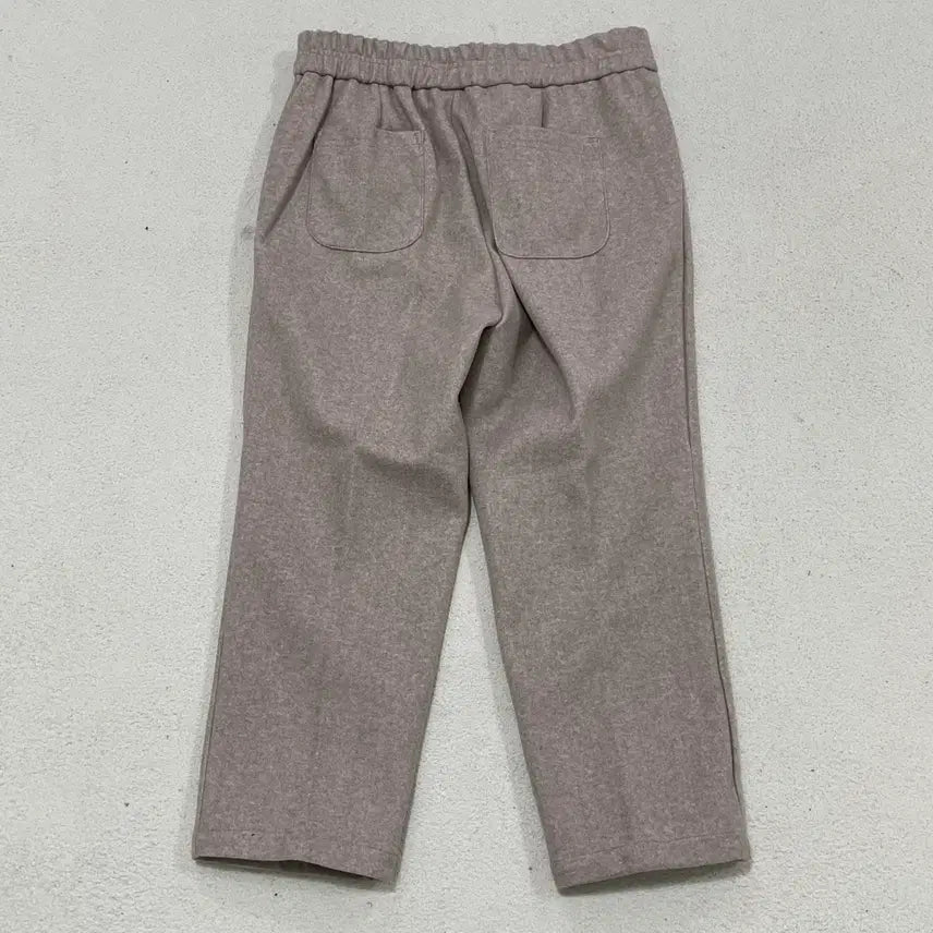 [BUNJANG] ZioZio Beige Fleece Lined Banding Slacks Pants / 88 지오송지오 베이지 기모 밴딩 슬랙스 팬츠 0417-1