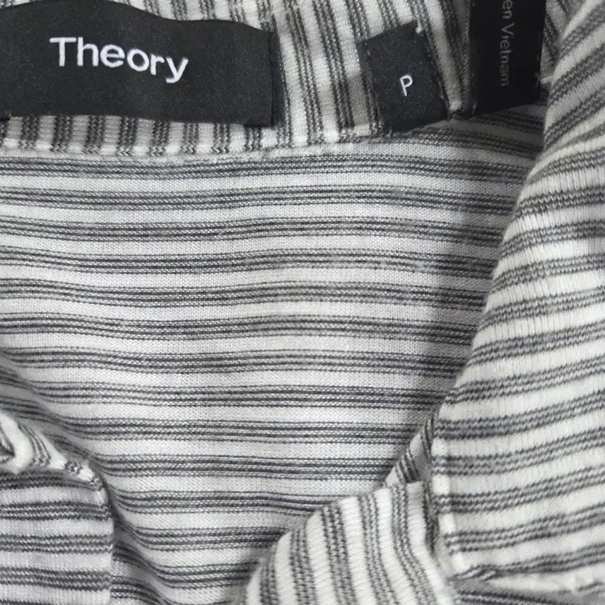 [SOLD OUT] Theory 띠어리 스트라이프 반팔 폴로티