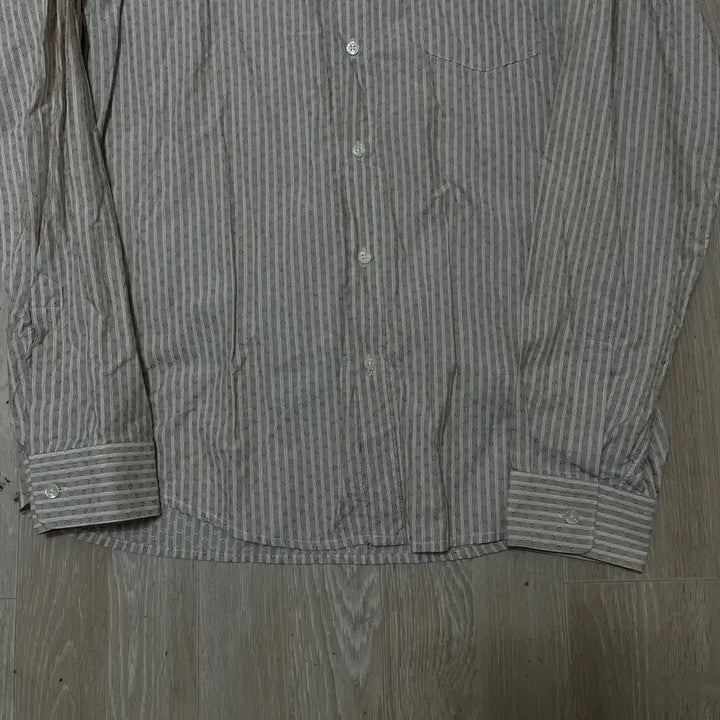 [SOLD OUT] 휴고 보스 오렌지 라벨 스트라이프 포켓 긴팔셔츠 [베이지] L/100