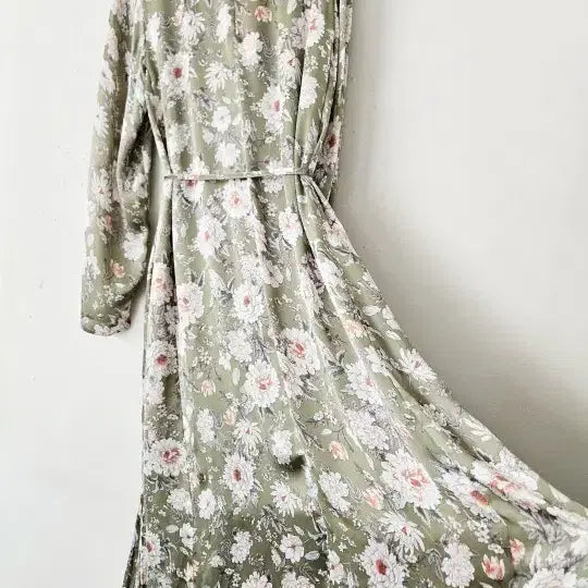 [BUNJANG] Imvely Floral Robe Dress / 플라워 로브 겸 원피스