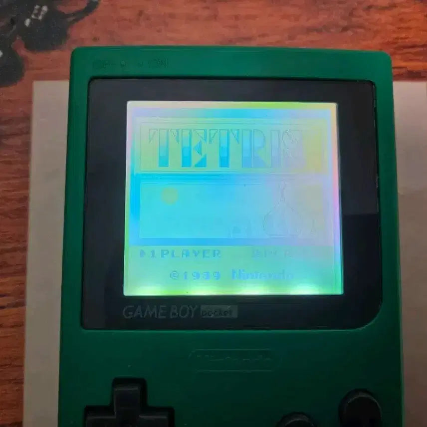[BUNJANG] Nintendo Game Boy Pocket Green (IPS Screen Mod) + 5 Random Cartridges / 닌텐도 게임보이 포켓 그린( IPS 액정 개조)+알팩 5개