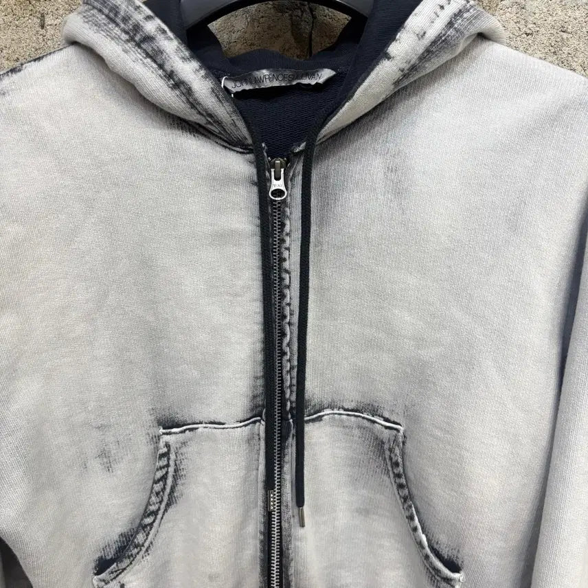 [BUNJANG] John Lawrence Sullivan Bleached Hoodie Zip Up / 존 로렌스 설리반 블리치드 후드집업