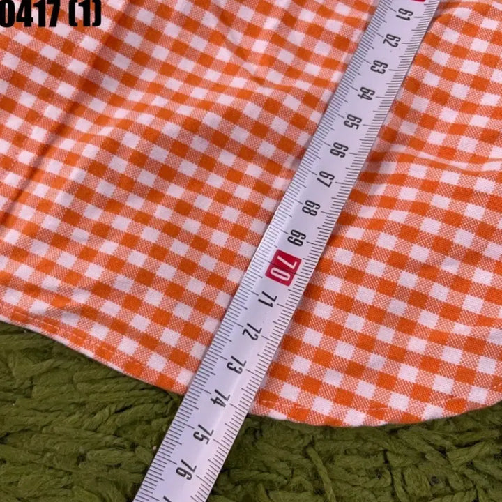 [BUNJANG] Polo Ralph Lauren Orange Checkered Shirt / 폴로 랄프로렌 오렌지 체크셔츠 남방 긴팔 S